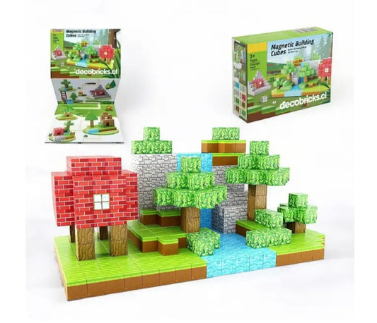 Bloques Magnéticos Tipo Minecraft 28 Piezas
