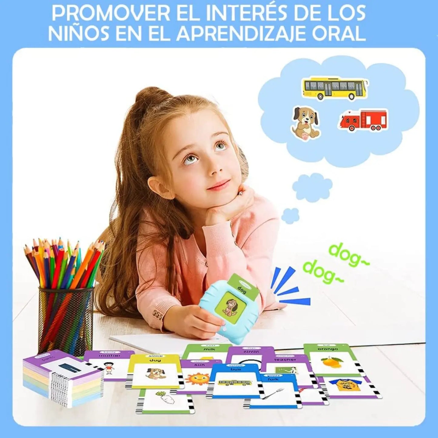 Juego Lector De Tarjetas Aprendo Inglés