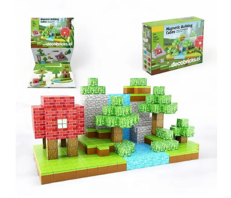 Bloques Magnéticos Tipo Minecraft 28 Piezas