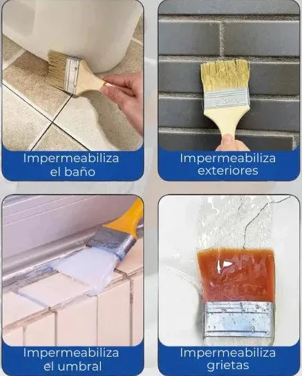 Sellador Adhesivo Impermeable Con Brocha 300g