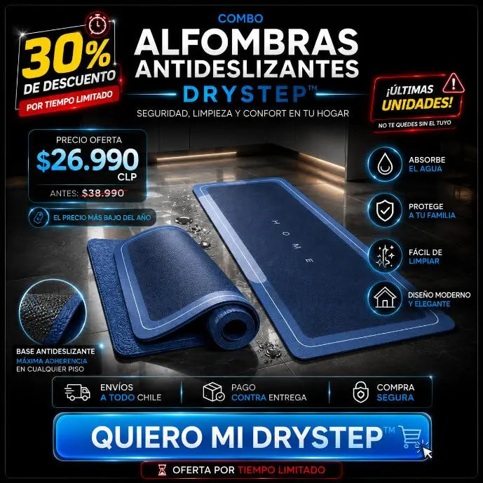 Combo Tapetes DryStep - Alfombra Antideslizante