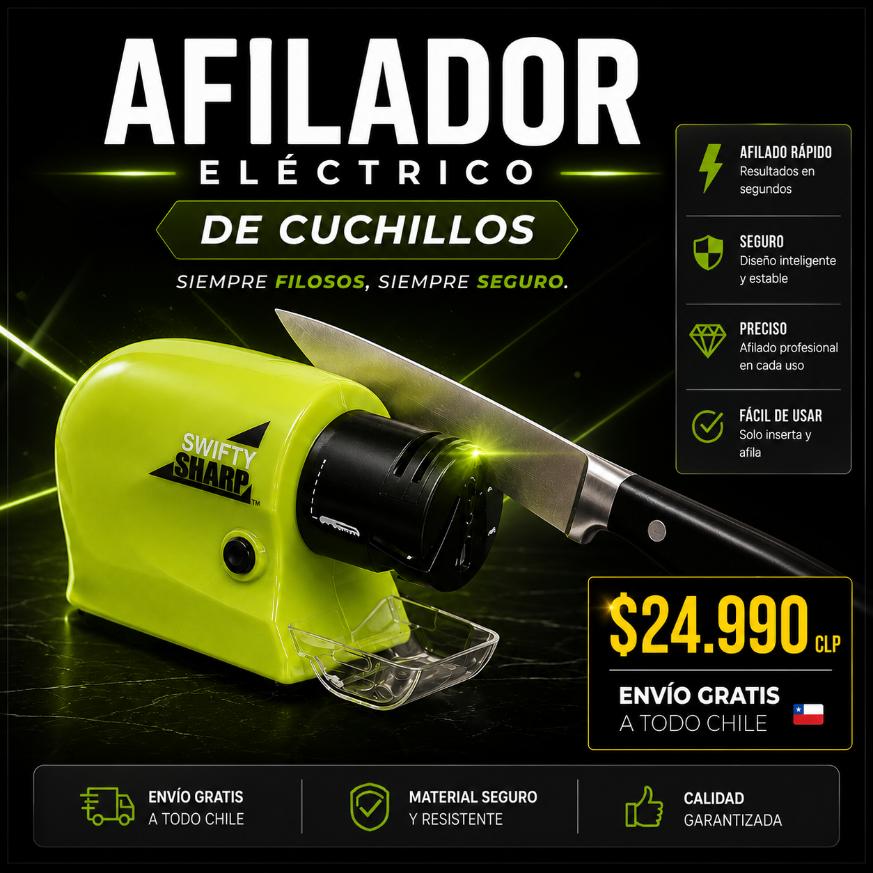 Afilador De Cuchillos Eléctrico Inalámbrico