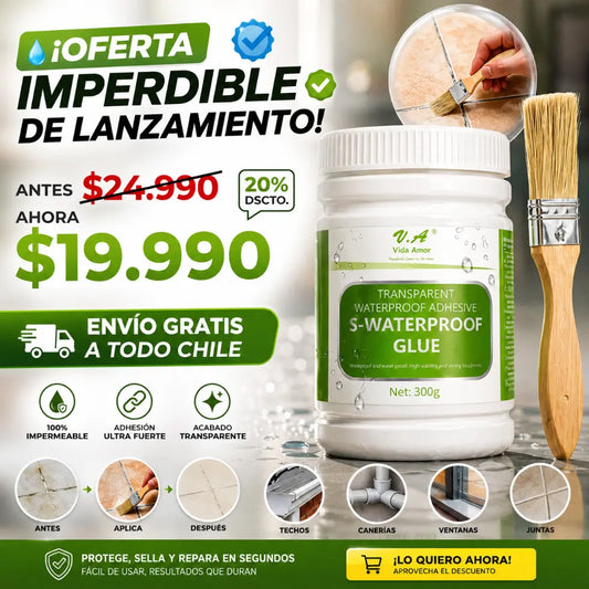 Sellador Adhesivo Impermeable Con Brocha 300g
