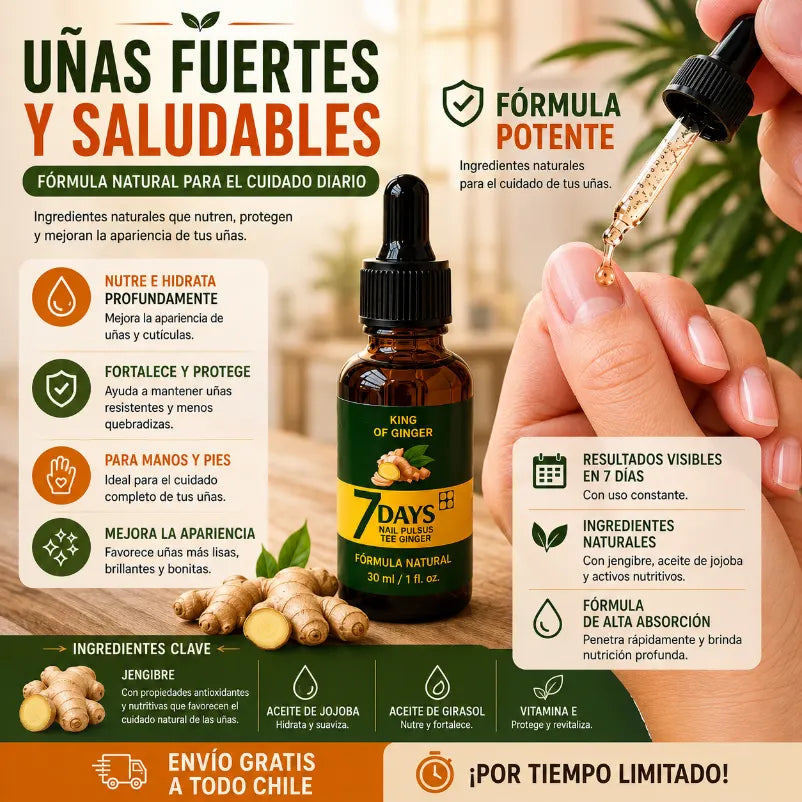 Suero Jengibre Uñas 7 Days