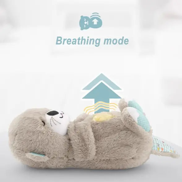 Peluche Nutria Respira En Caja Y Pilas