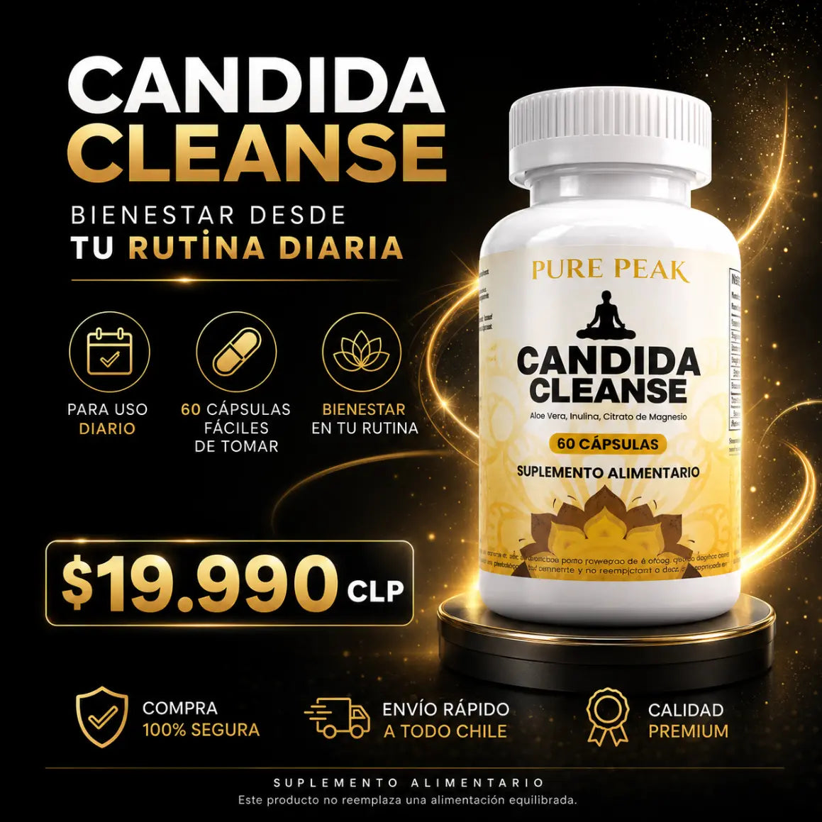 Suplemento alimenticio para complementar tu rutina diaria 60caps