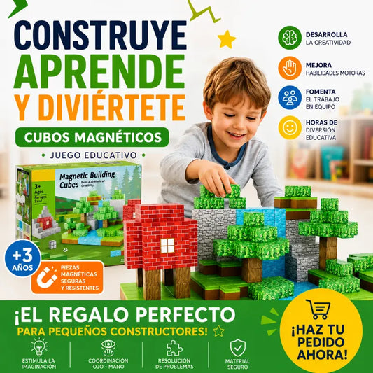 Bloques Magnéticos Tipo Minecraft 28 Piezas