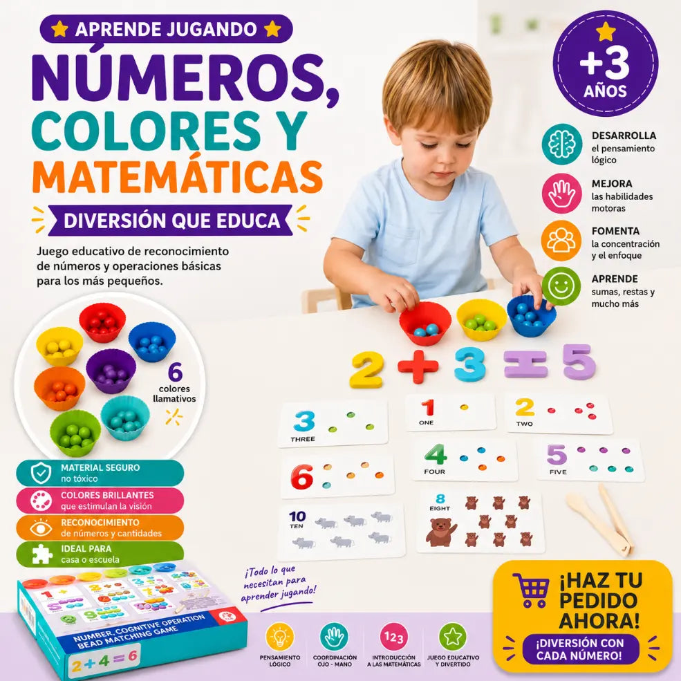 Juego De Matemáticas Montessori