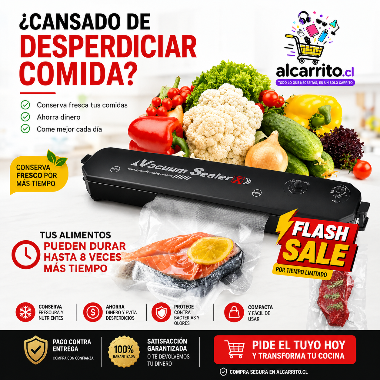 Selladora De Alimentos Al Vacío