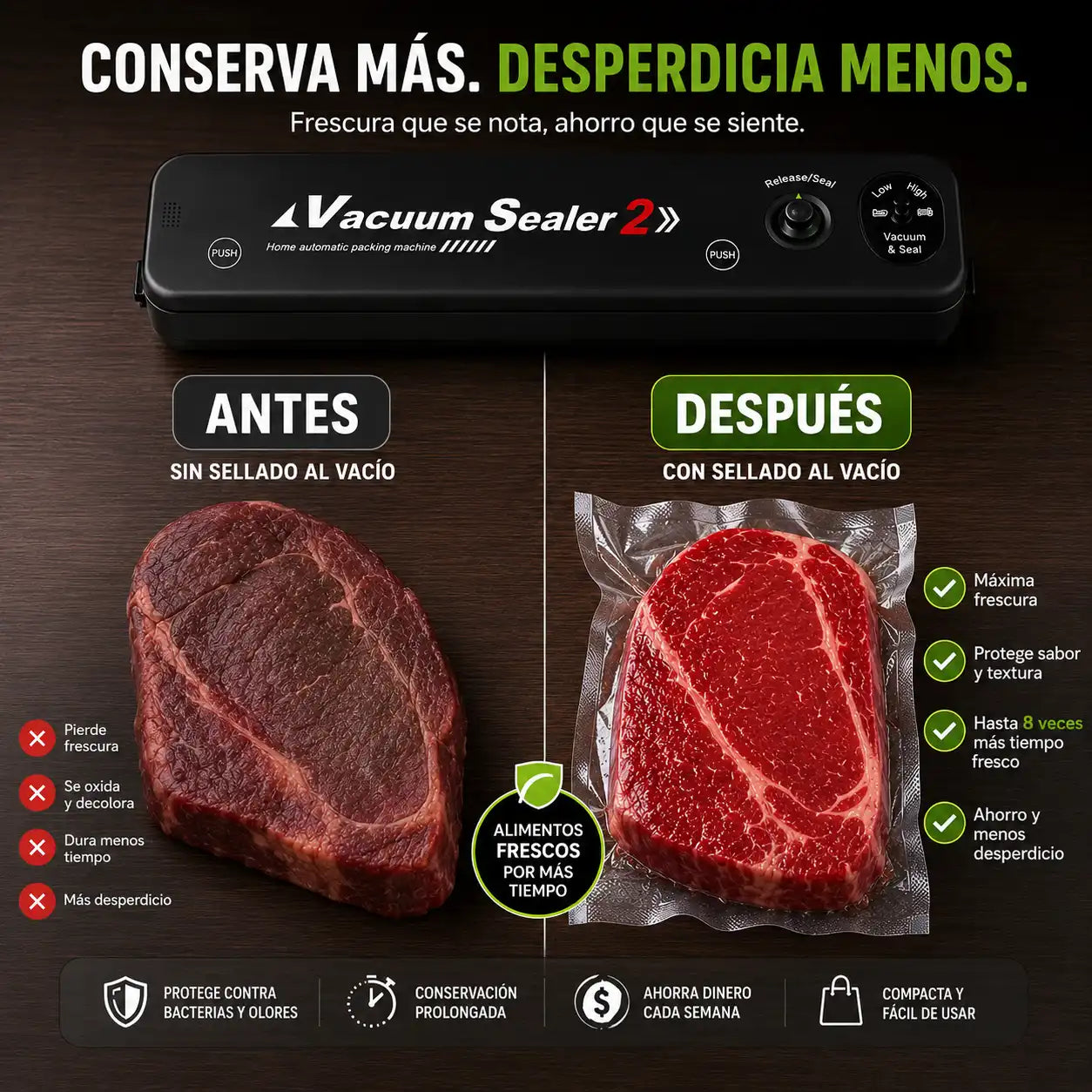Selladora De Alimentos Al Vacío