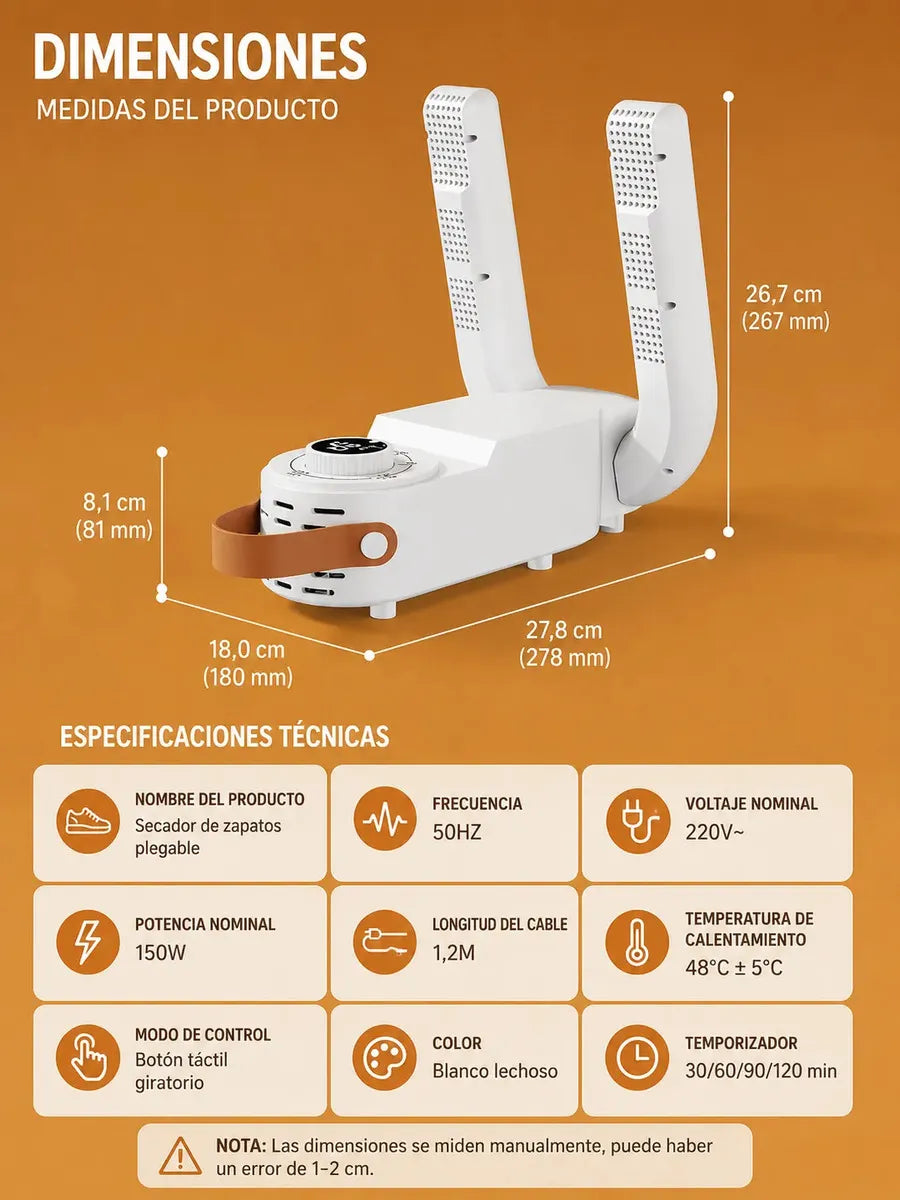 Secador de Zapatos Eléctrico